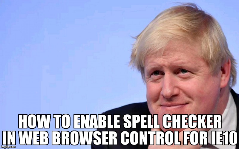 overflow_meme's tweet image. How to enable spell checker in web browser control for IE10 stackoverflow.com/questions/1582… #spellchecking #internetexplorer #webbrowsercontrol