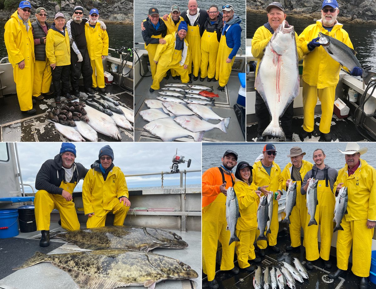 9-1-21: Rain or shine there are still fish to be caught! #sitka #salmon #fish #fishing #alaska #wildstrawberrylodge #alaskapremiercharters #fishinginsitka #fishinginalaska #sitkafishing #alaskafishing #halibut #rockfish #lingcod #cohos #silvers #familyfishing #saltwaterfishing