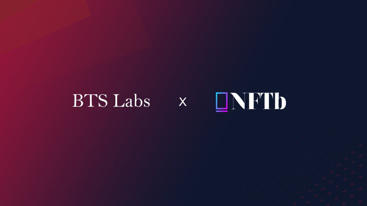 btslabs_global's tweet photo. We're thrilled to announce a partnership with @nftbmarket

NFTb is a NFT Marketplace and digital goods built for speed and affordability on the Binance Smart Chain (BSC), where NFTs meet DeFi.

#NFTb #BTSLabs #Partnership #NFT #BSC #MVBIII https://t.co/NKM7pJhOzG