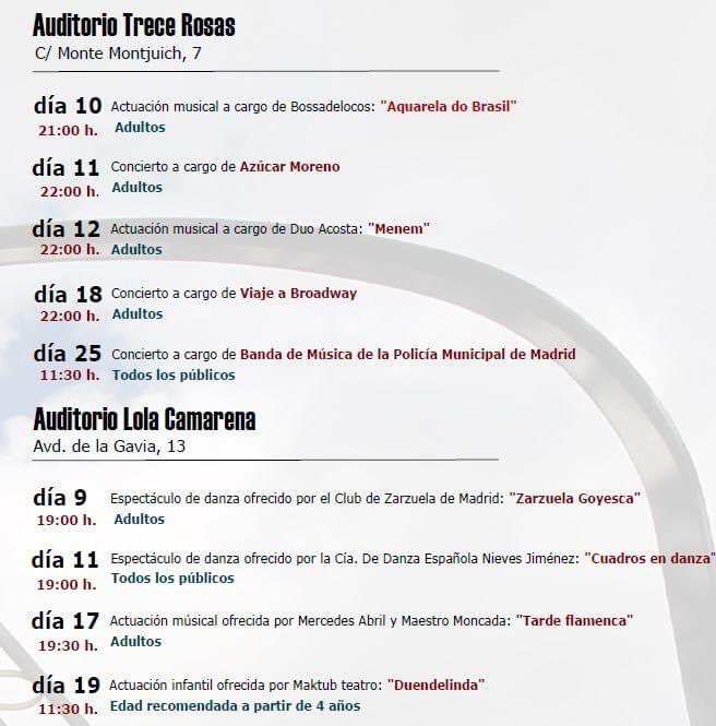 #Cultura | Actividades municipales en Villa de Vallecas para el mes de Septiembre.