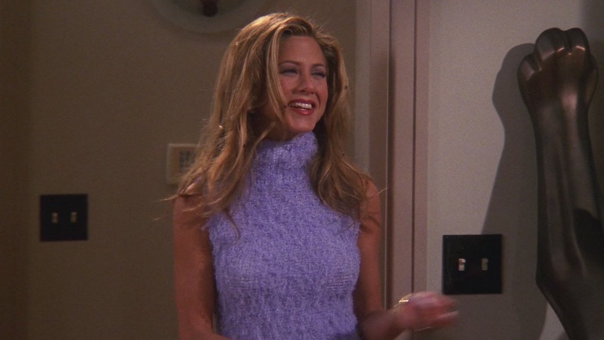 rachel green & her sleeveless turtlenecks rachel green & her sleeveless turtlenecks