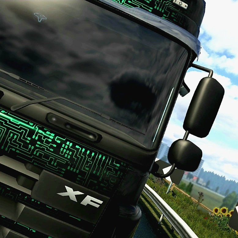 WelshShippy's tweet photo. A T248 hanging near Welsh Sunflower fields @TMThrustmaster @SCSsoftware #T248 #EuroTruckSimulator2 #thrustmaster #tmthrustmaster #scssoftware #ETS2 https://t.co/TCXquMCikv