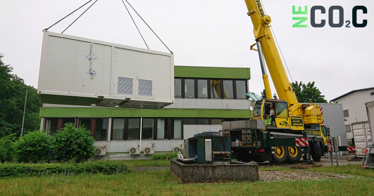 INERATEC_global's tweet photo. The project #NECOC for CO2-negative carbon black is progressing! The container for the #methanation plant has been installed at @KITKarlsruhe. Together with our partners we‘re looking forward to producing #CO2negative #carbonblack for the first time!

https://t.co/Cmle8OfGQy https://t.co/qkwwai2ny9