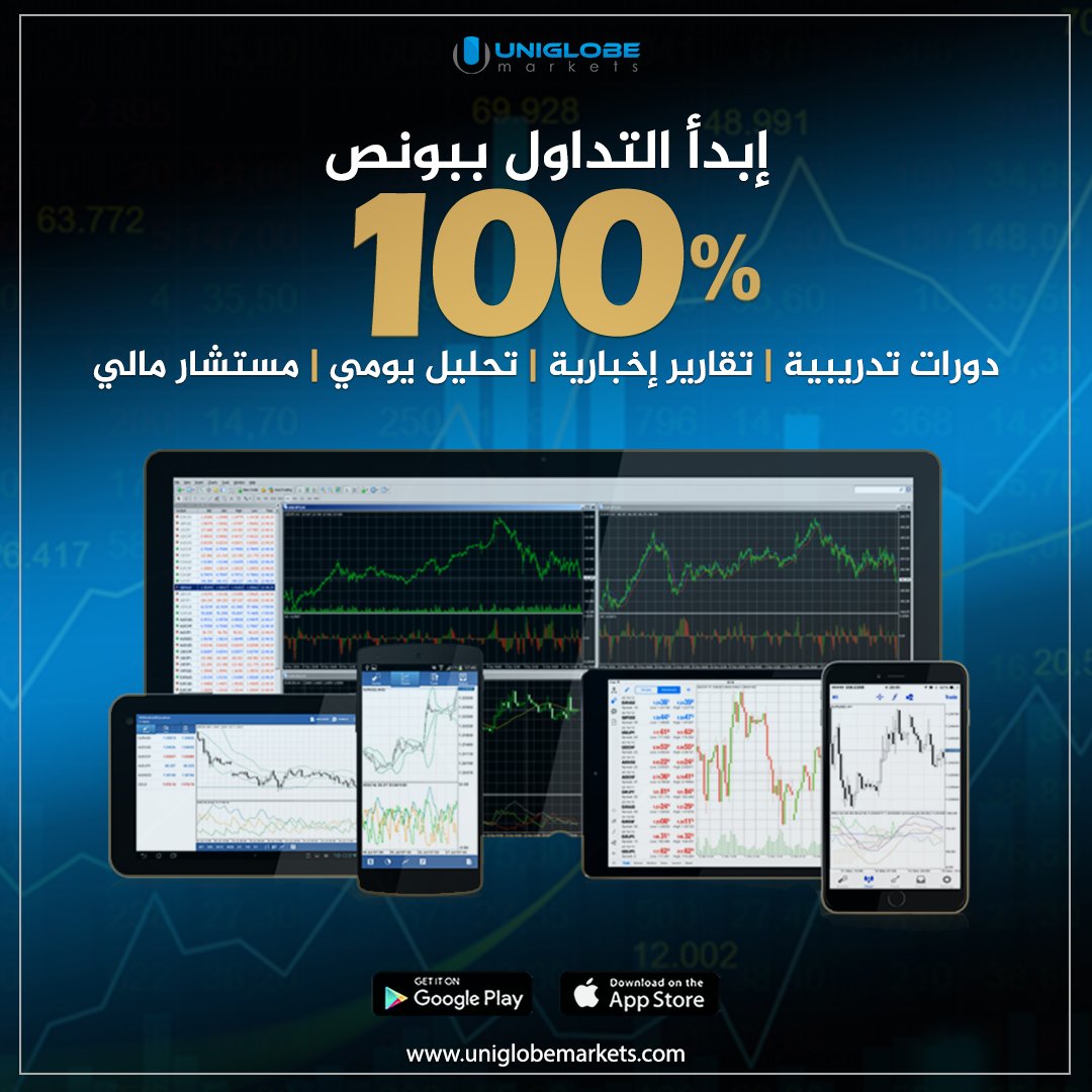 ArabiaUniglobe's tweet photo. احصل على أقصى استفادة من التداول مع يوني جلوب ماركتس. يمنحك برنامج بونص ائتماني بنسبة 100٪ فرصة لكسب مكافأة بنسبة 100٪ مما تقوم بإيداعه في كل مرة.

هذا العرض متاح لكل من العملاء الحاليين والجدد الذين يقومون بالإيداع أو إعادة الإيداع في حساباتهم الحقيقية. https://t.co/io7Opvqg8p