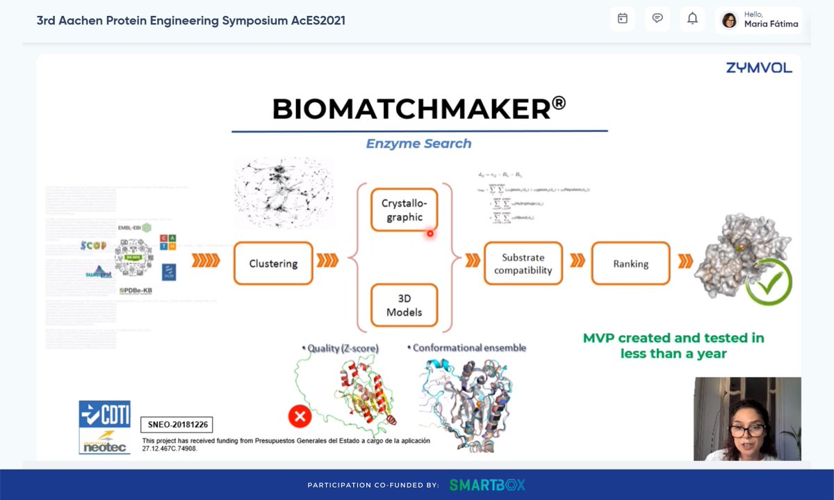 zymvol's tweet image. 📷 Some snapshots of our CEO @flucas_zymvol &apos;s presentation yesterday at the 3rd Aachen Protein Engineering Symposium (#AcES2021)

Thanks to everyone who attended!
 
#computationalchemistry #enzymedesign #biocatalysis #industrialenzymes #biotech