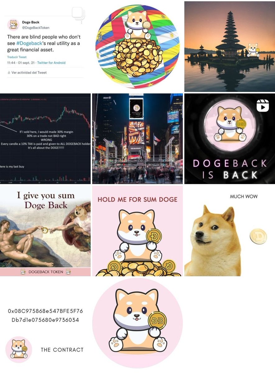 DogeBackToken's tweet photo. Hey friends! Remember that we just open our Instagram account! Give your love to our posts and follow us! πππ
https://t.co/vVgsaln7RM
#dogerewards #dogebacktoken #dogearmy https://t.co/uSBRzsbQzw