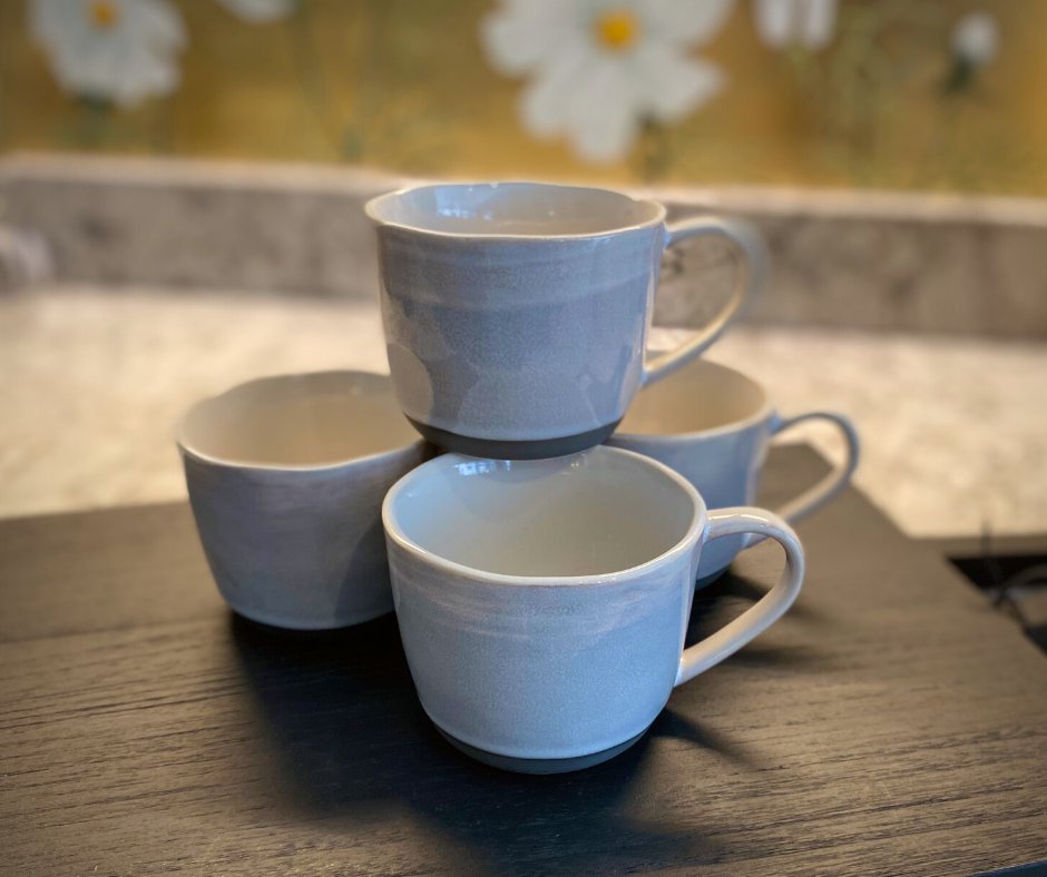 roomontherow's tweet photo. September has arrived, and so has lots of beautiful new items. 
These mugs are one of our favourites. The rustic design gives them a great texture and feel when held in your hand. The subtle grey pallet gives the mug a real Nordic look.
We're open until 5pm today. ⠀
#September https://t.co/XoxQnKMar9