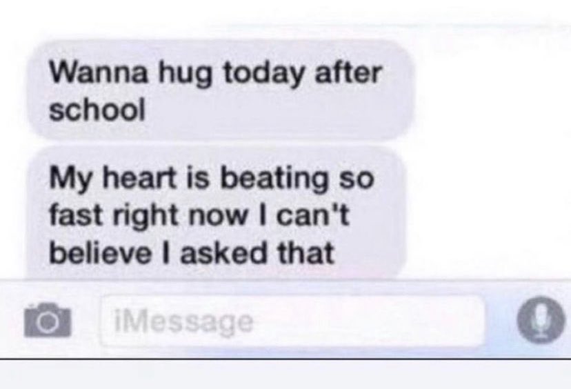 Reactions On Twitter Text Messages Wanna Hug Today After School My Heart Is Beating So Fast Right Now I Can T Believe I Asked That Https T Co Isblpoqjoh Twitter