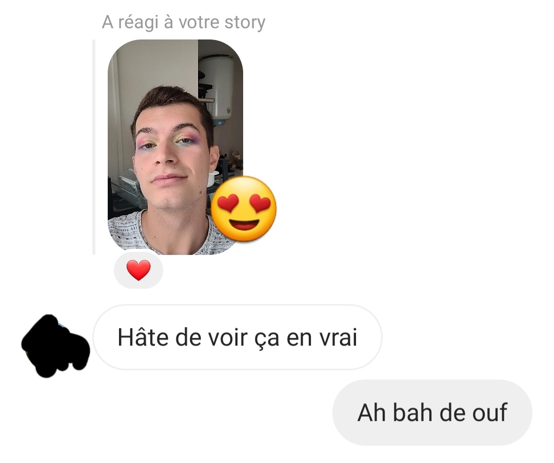 ChartreuseStan's tweet image. Tellement heureux d&apos;être parti de chez moi quand je vois la différence de réaction entre mes amis d&apos;enfance et mes amis de Lille quand je poste un make up