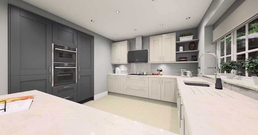 xomilajamila's tweet photo. When the client says, “do whatever you think is best” &amp; they sign off the 1st design! (A few tweaks to door colour &amp; worktop but that’s expected &amp; encouraged!) 

Really enjoyed utilising this large space to suit the client &amp; their growing fam 🤍

@theluxurycode #KitchenDesigner https://t.co/6Fr5zYx7oS