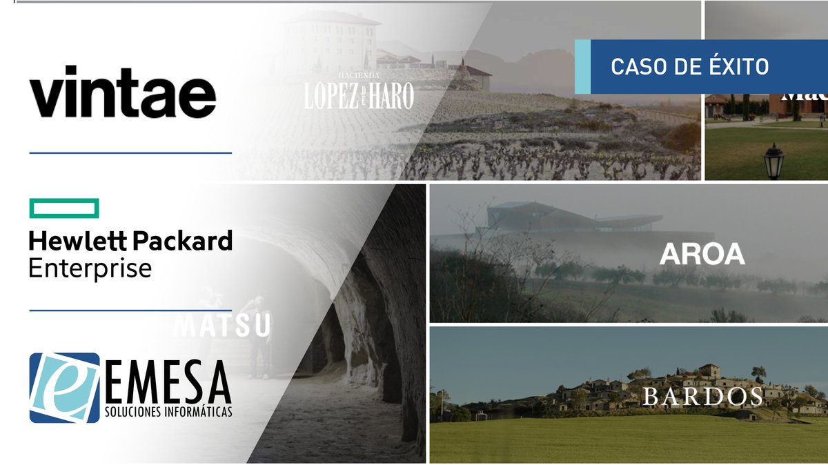 EmesaTic's tweet image. CASO DE ÉXITO TECNOLÓGICO: 
@Vintae apuesta por EMESA y la solución de #hiperconvergencia #SimpliVity de @HPE_ES 

emesa.com/sala-de-prensa…

+info:
941 22 79 12
comercial@emesa.com