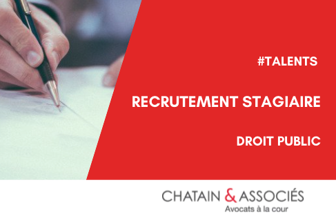 ChatainAssocies's tweet photo. Nous recherchons un stagiaire en droit public pour une période de 6 mois à compter de janvier 2022 ! 👉 https://t.co/VZ3G9lfJY4 https://t.co/4YclkNGdyx