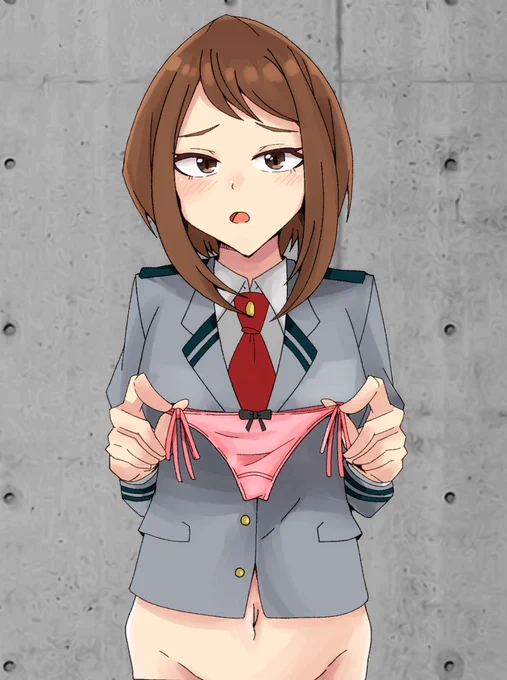 【NSFW注意】
麗日お茶子さんのおパンツを描きました 