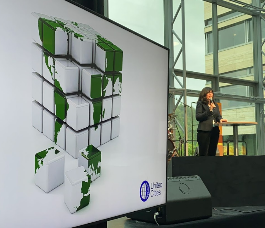 LearningSociTRD's tweet photo. #ScTrd works closely with partners to develop and deliver innovation for SDGs. At the North West conference we discuss how to 10x investment to deliver 100x climate neutral cities #Sdgs #Climateneutral @tweetsfromtnw https://t.co/afV8ZmI1i9
