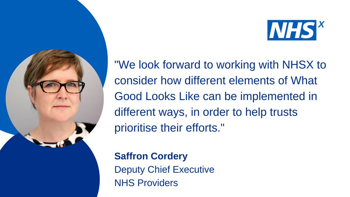 NHSTransform's tweet image. This week we've published new guidelines for digitised healthcare. Find out What Good Looks Like in digital transformation: nhsx.nhs.uk/digitise-conne…