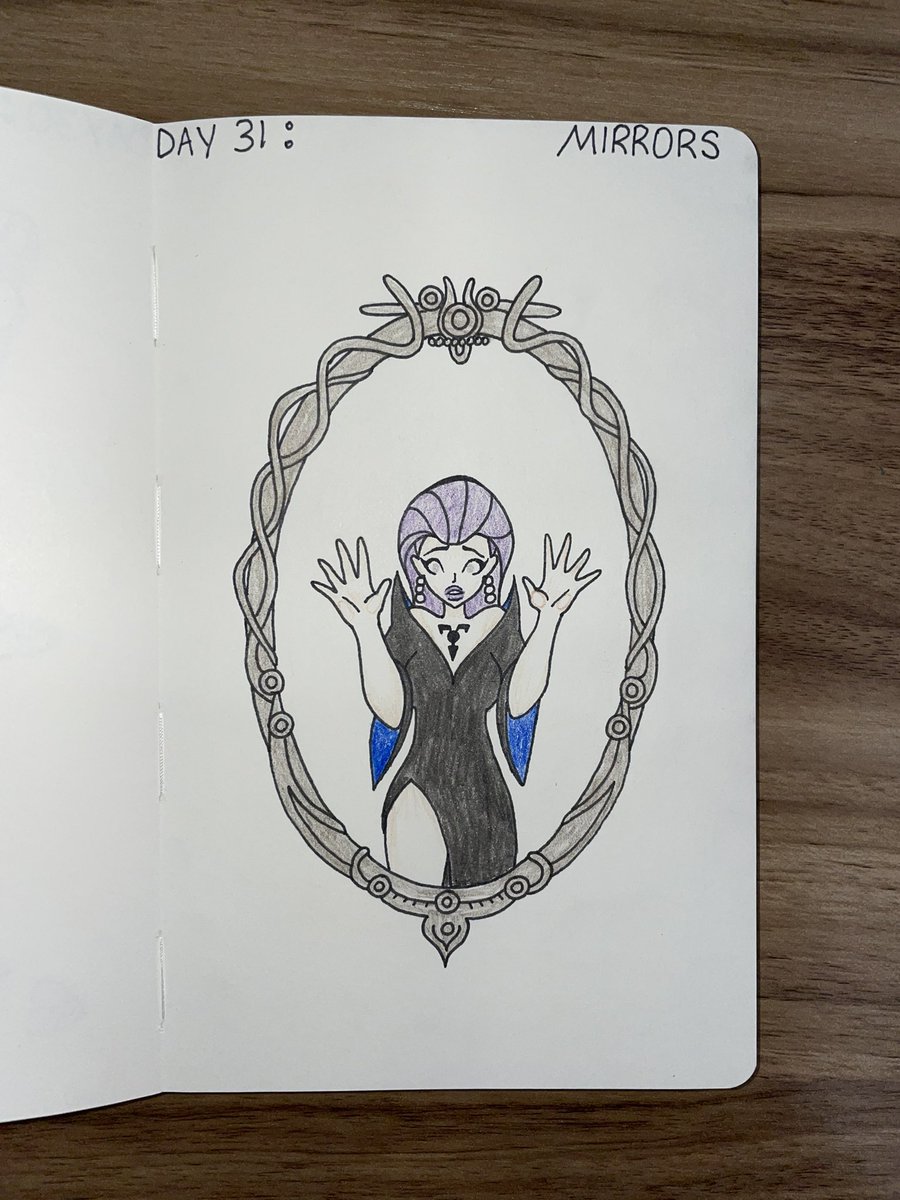 RSilentNinja's tweet photo. Day 31: Mirrors 🪞

Tala from Justice League Unlimited after she got trapped in a mirror! 🪞

My first daily drawing for a month challenge complete! 🥳

#AugustDechART #DechartGames #JusticeLeagueUnlimited #JusticeLeague #Tala #traditionalart #FANART #RandomSilentNinja https://t.co/zsUPymUqAw