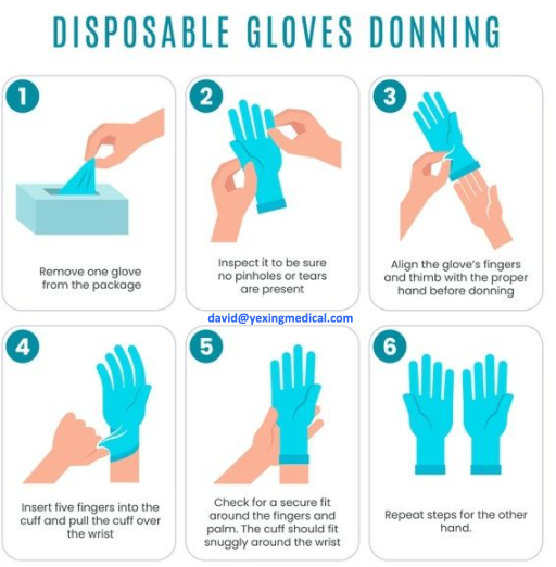 cncleanings's tweet photo. How to don a nitrile glove easily and safely?
Look here by a clear illustration.
#nitrilegloves #examgloves #medicalgloves #FDA510K #EN455 #EN374 #PPE #disposablegloves #texturedfinger #powderfree #covid #coronavirus https://t.co/2aoxXzibQy