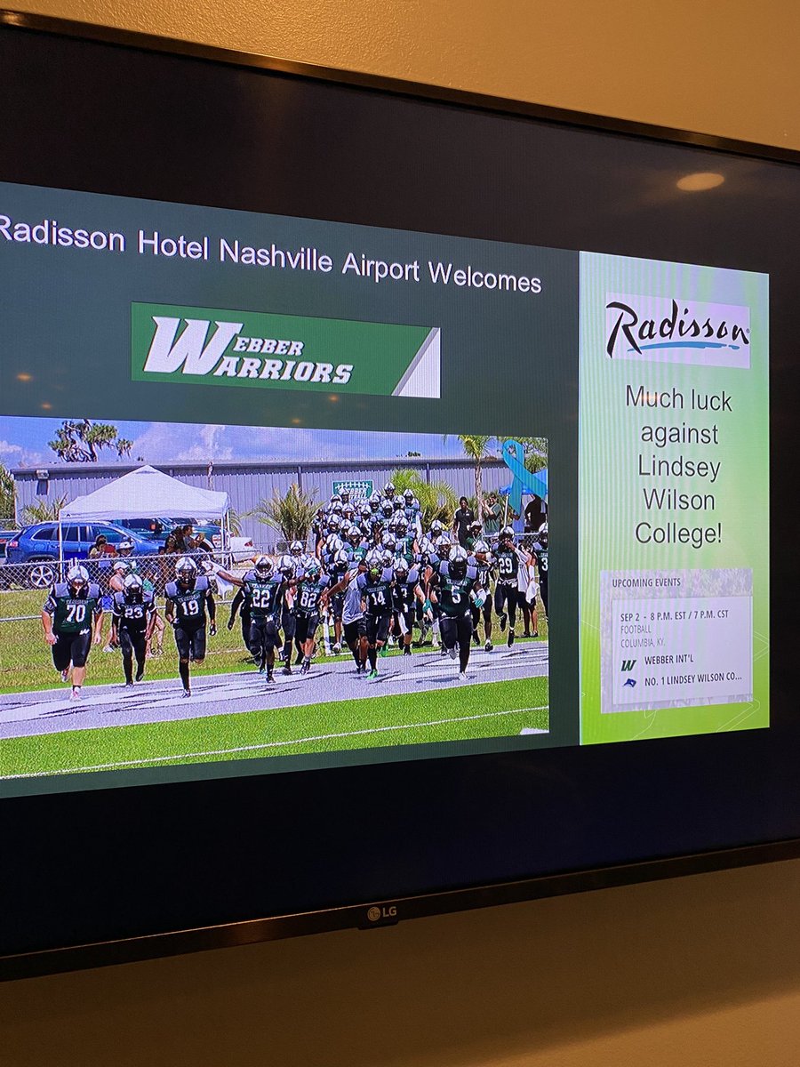 WebberFB's tweet photo. The Warriors are ready to open the season tomorrow night against the defending national champions, Lindsey Wilson College! Kickoff is set for 7pm CST! #BeForTheTeam https://t.co/Eg4g4hoS6a