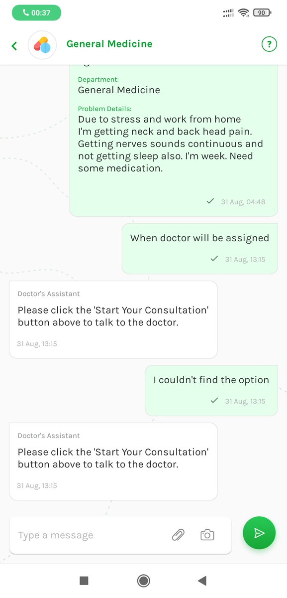 SavvyVijay's tweet image. @DocsApp_in  where is the option to click.. I have tried customer care more than 10 times. Always disconnected middle of the call.. These are cheaters loot money. I think #docsapp #medibuddy going to shutdown soon their services. That's the reason this pathetic.