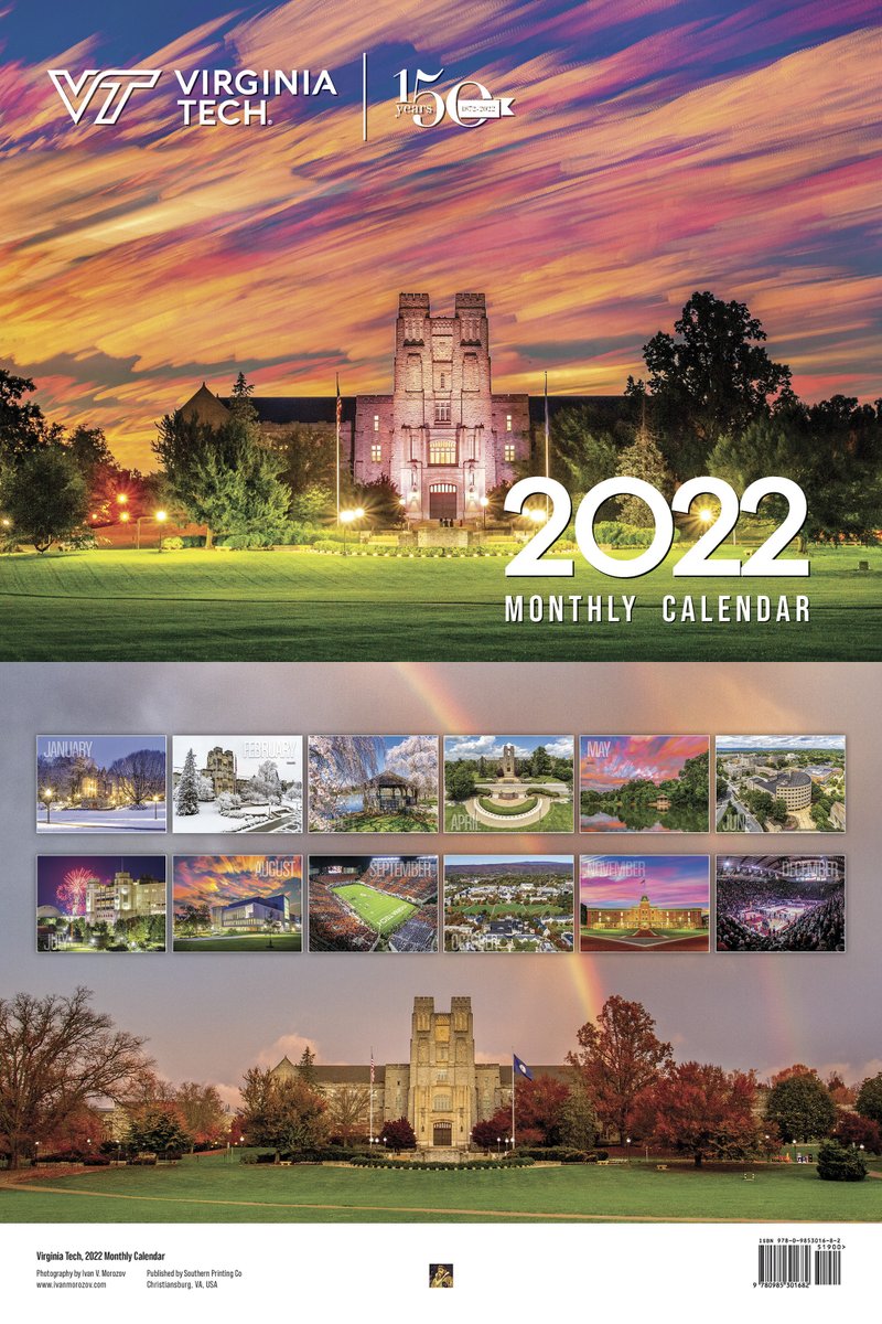 Va Tech Schedule 2022 Ivan Morozov On Twitter: "The 2022 Virginia Tech Wall Calendar Is Now Available. Thank You For Your Support Of My Photography! #Vt150 Https://T.co/8Mqcdniaku Https://T.co/Sm8Eev3E9T" / Twitter