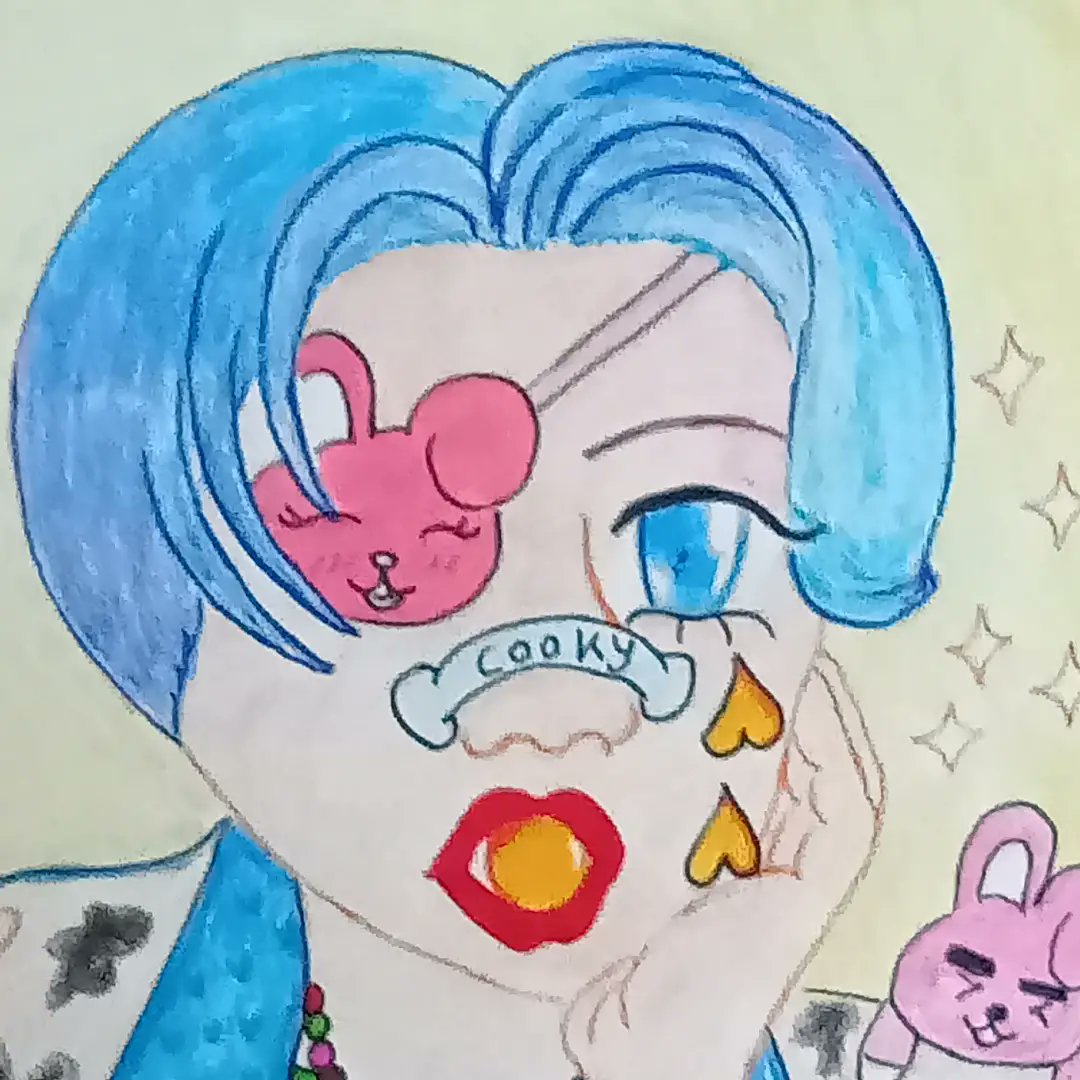Krishnasil5's tweet photo. Finely my Jk art is fines
#happybirthdayjk
💔😭 But this art is not good😭💔
🙇‍♀️Plz don't copy it 🙅‍♀️
#btsfanart #jkfanart #jkfanart #jimin #jk #kookiefanart #bt21 #bt21cooky #cookyfanart #cookies #korea #painting #paintings https://t.co/E3AhGVhS2G