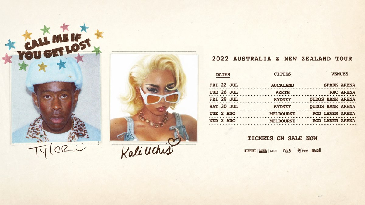 Tickets to <a href="/tylerthecreator/">T</a>'s 2022 AUNZ tour have just gone on sale. Tour x ticket info → illusivepresents.com/tylerthecreator