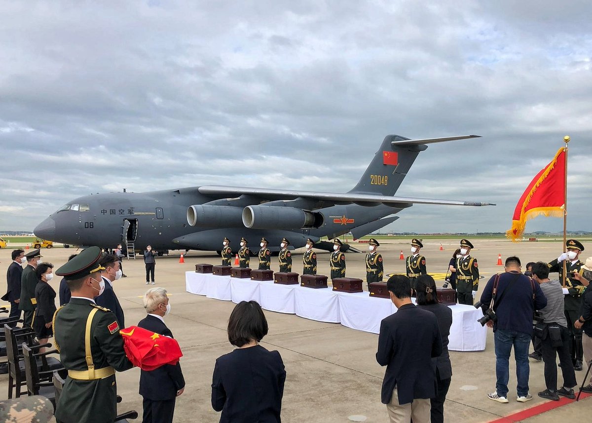 UN_Command's tweet photo. Today, UNC &amp; NNSC participated in the repatriation of fallen soldiers from the #ChinesePeoplesVolunteers🇨🇳, discovered through the ROK-led #RemainsRecovery effort. Among UNC's myriad responsibilities is notification to our #KPA🇰🇵 counterparts &amp; attestation of the repatriation. https://t.co/eV8Szx9i7x
