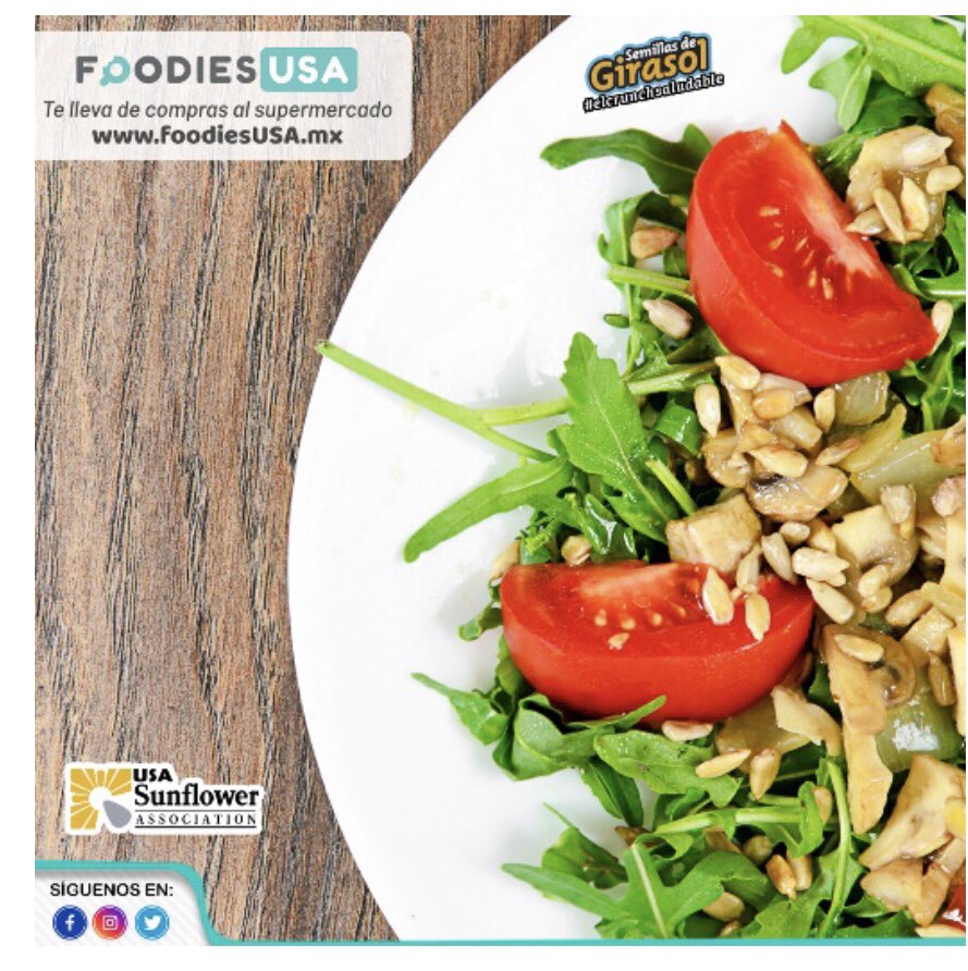 La #SemilladeGirasol es considerada como un #súperalimento debido a su alto contenido nutrimental, es una excelente fuente de #vitaminaE, el antioxidante más poderoso que ayuda a prevenir ciertos tipos de cánceres. Conoce más sobre  foodiesusa.mx/girasolusa/gir…
 
#foodiesUSAmx #US
