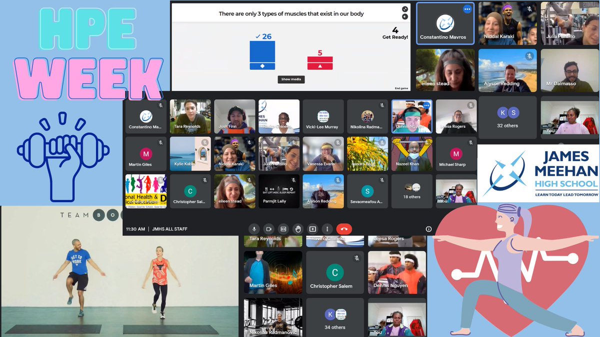 JamesMeehanHS's tweet image. We like to move it, move it! @JamesMeehanHS celebrate National HPE day all WEEK! Whole school steps challenge,yoga, aerobics &amp;amp; kahoot marks the importance of health &amp;amp; physical ed #PEsLife #HPEday @_iEndo @PBordado @ACHPERNSW @KrishnaP34