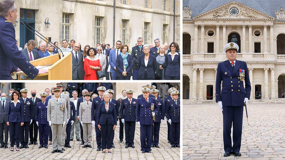 #AdieuAuxArmes Je salue les 41 ans de carrière du vice-amiral d’escadre Philippe Hello qui quitte ses fonctions de  <a href="/DRHmindef/">DRH "Groupe" du ministère des Armées</a> . Infatigable acteur des évolutions RH du <a href="/Armees_Gouv/">Ministère des Armées et des Anciens combattants</a> pendant 6 ans et bilan exceptionnel. Merci
#CohesionDefense #NotreDefense