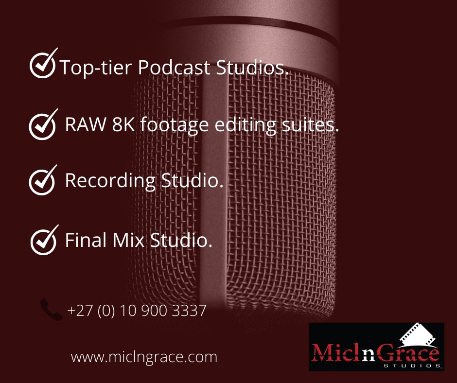 Podcasts have become the new in-demand technology, because they're so convenient and easy to consume. For top-tier podcasting studios, check us out at: miclngrace.com/media/podcast
#podcasts #miclngracestudios #jhbstudios #internationalfilms #director #producer