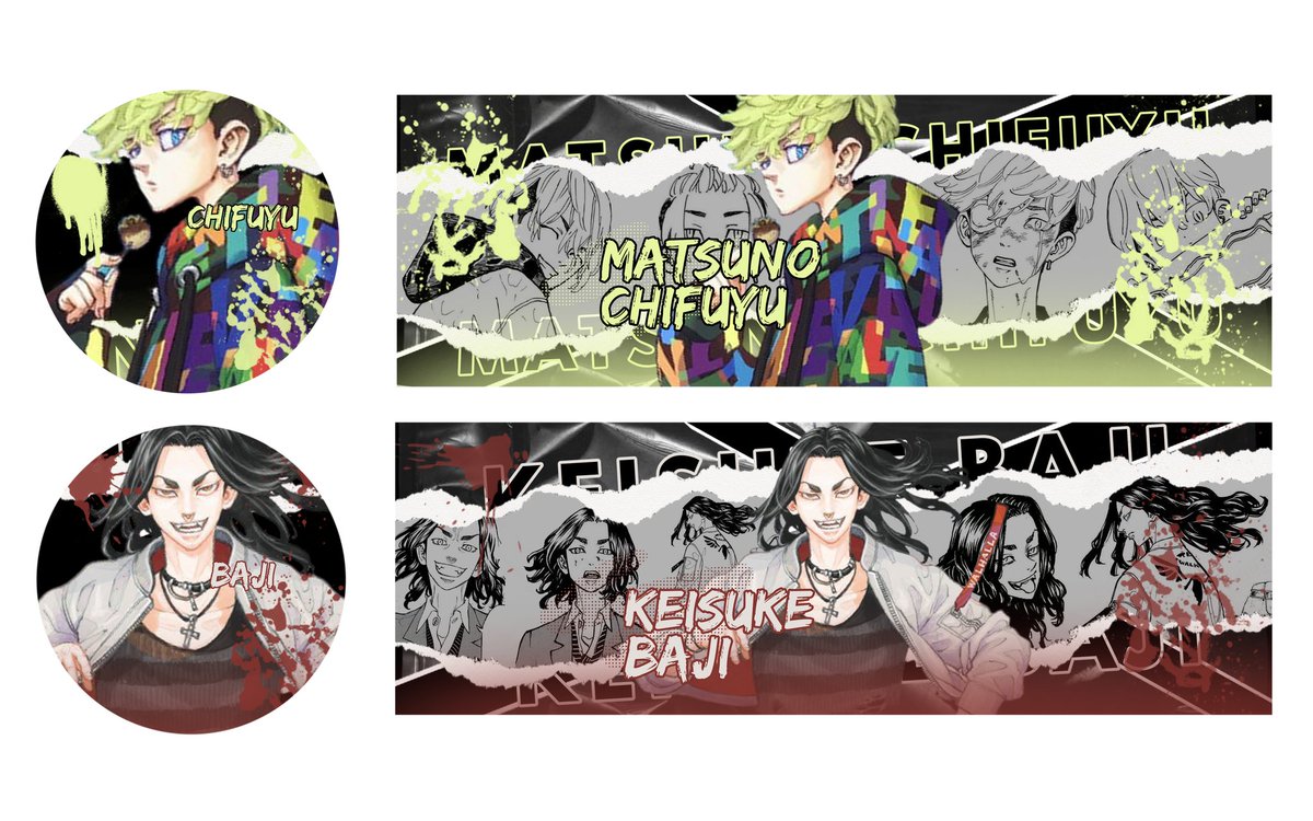 gatnyu's tweet image. help rt please

wts layout ready stock chifuyu and baji

price : 18k/each
💸 : all e-wallet, dana, gopay

#zonauang #zonaba