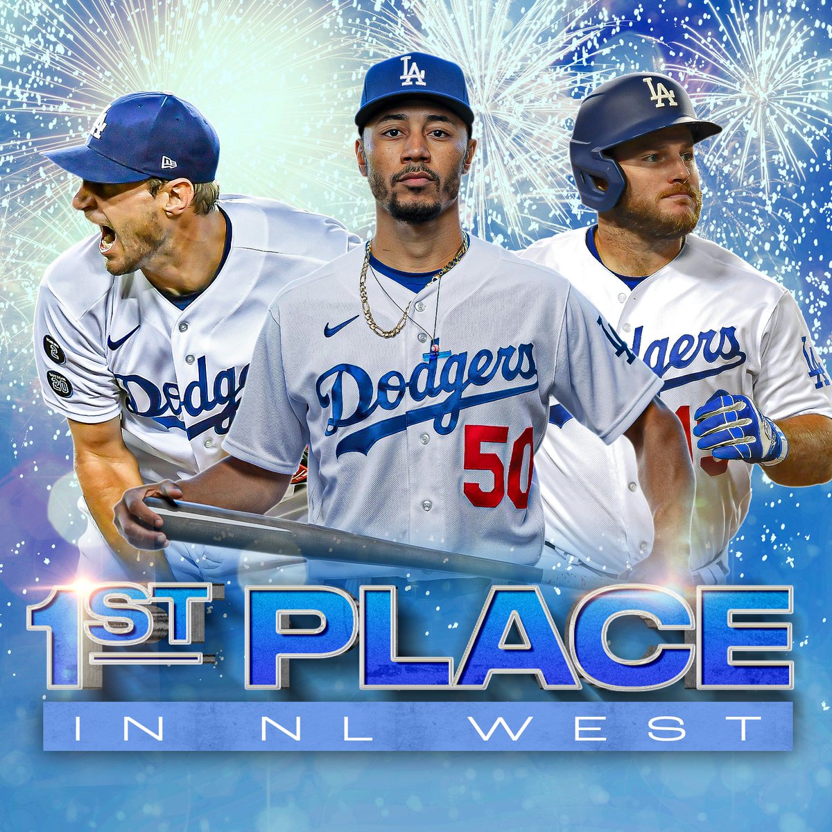 For the first time since April 25, the <a href="/Dodgers/">Los Angeles Dodgers</a> own the NL West.