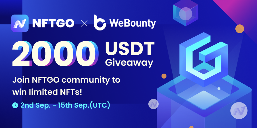 webounty_io's tweet photo. #NewBountyOnline

🎁2,000 $USDT | 14 days
👉Link: https://t.co/APTNmE7L5j
⏰Period: 2nd Sep. - 15th Sep. (UTC)

💰30 USDT for 3 lucky guys
✅RT &amp; Like &amp; Follow @webounty_io @nftgoio

😍Tag 3 friends &amp; Comment your USDT TRC20 Address
#NFT #cryptopunks #OpenSeaNFT https://t.co/YQcCzXsoO3