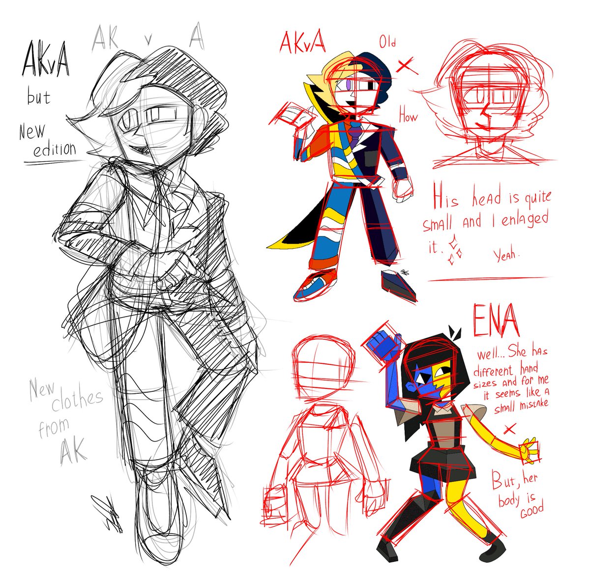 Sam_Lol888's tweet photo. Well, I wanted to create a parody of ENA and now I just made an improvement on AKvA
And concept arts
#ENA #AKvA https://t.co/LbFu2Rbqff