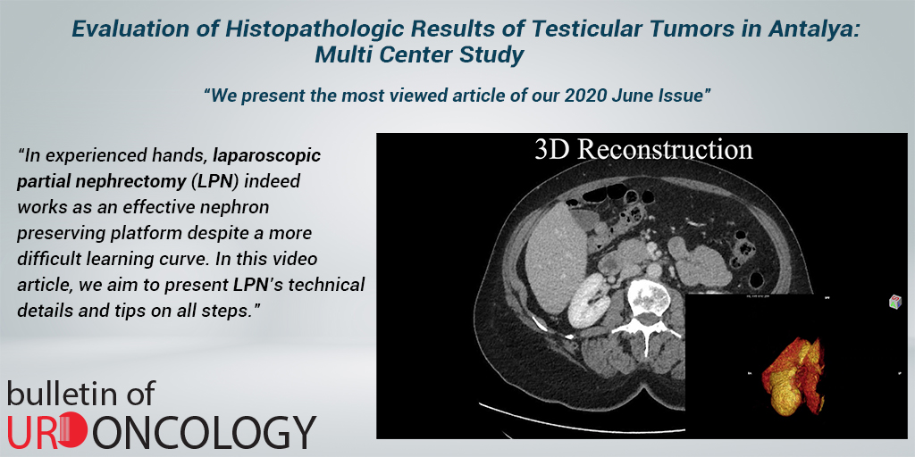 “We present the most viewed article of our 2020 June Issue”
Laparoscopic Partial Nephrectomy: Tips and Tricks
#Urooncology #Urology #UrooncologyJournal

🔸cms.galenos.com.tr/Uploads/Articl…