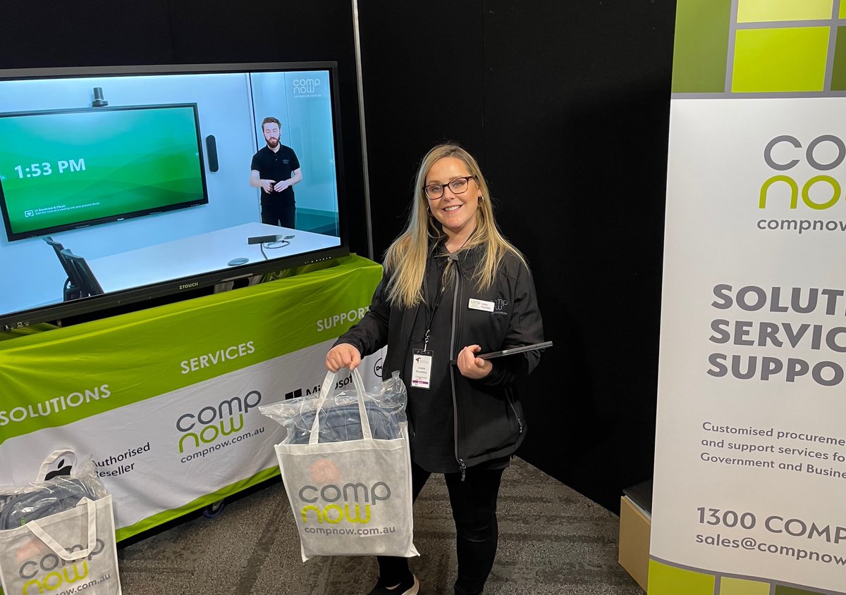 CompNowTweets's tweet photo. ❇️Here are Vickie and Al from our Perth team at the #WATSSA conference today! Back again tomorrow - sharing the good oil on how to integrate IT into modern schools.
#CompNow #Schools #Education #IT https://t.co/JIPvpOXYii