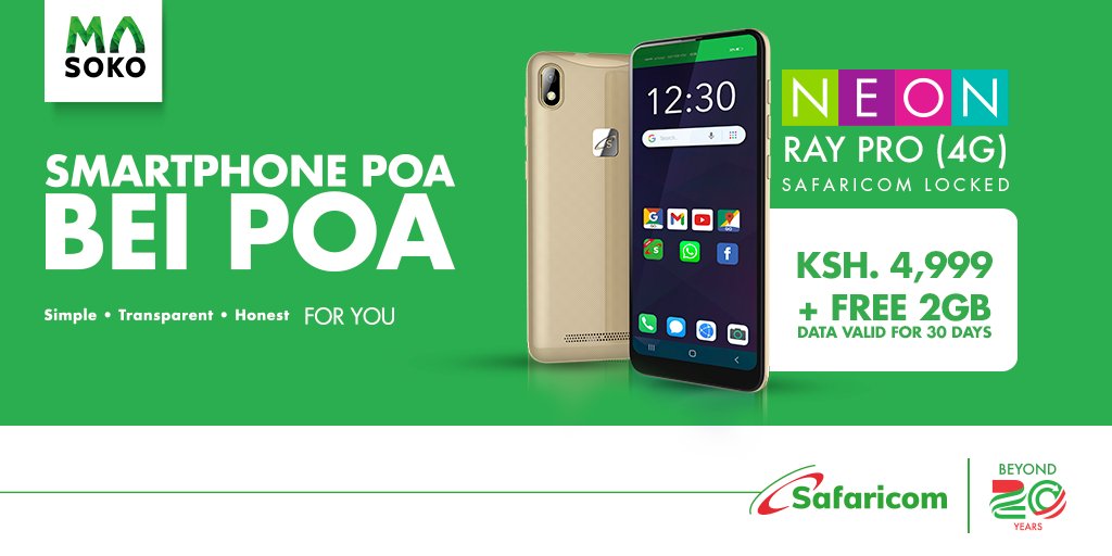 Smartphone Poa, Bei Poa. Neon Ray Pro @ Ksh 4,999 + Free 2GB Data. Shop now =>  bit.ly/38wAfkr