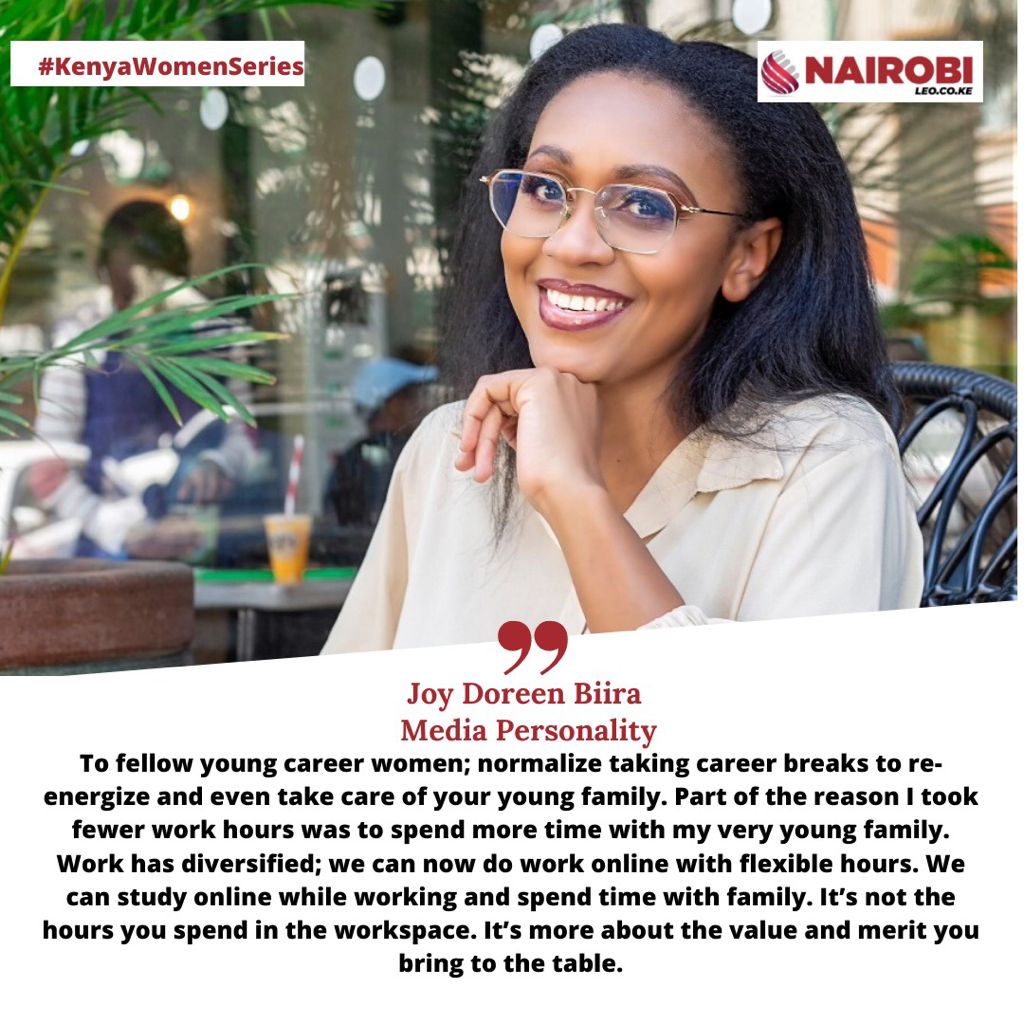 This week's edition of #KenyaWomenSeries celebrates <a href="/JoyDoreenBiira/">Joy Doreen BIIRA</a> ; a dreamer, doer and lover of simple things in life. A journalist and strategic communicator. 
Read full story here nairobileo.co.ke/opinions/4203/…