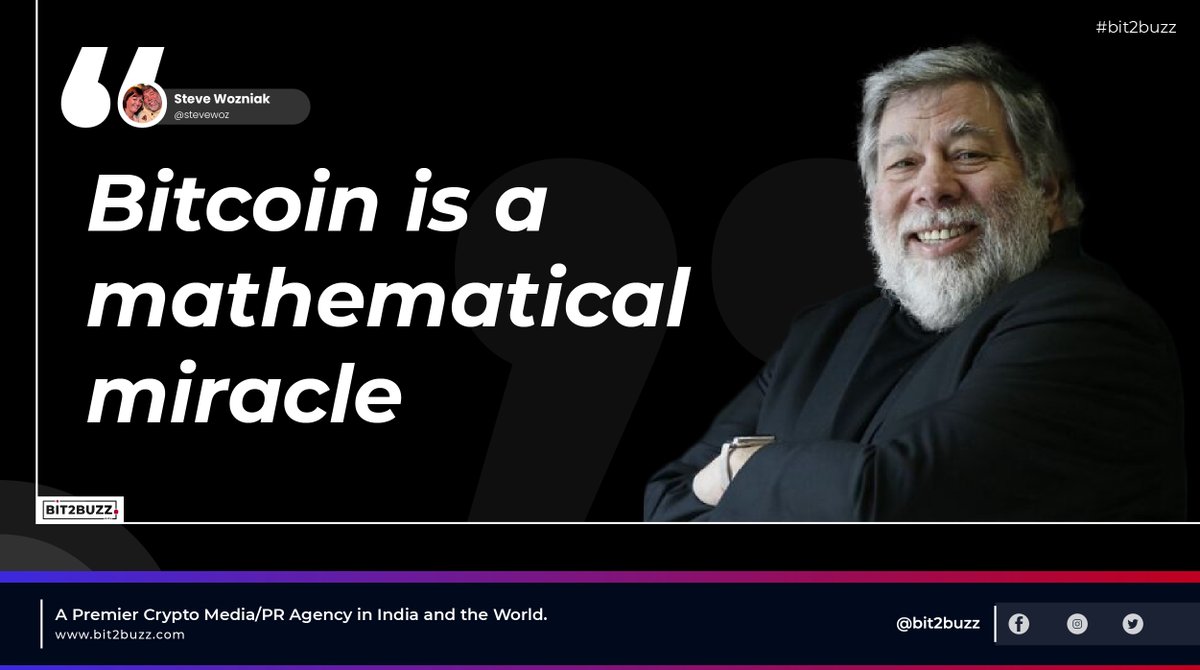 Bit2Buzz's tweet image. Bitcoin is a mathematical miracle. - &quot; 𝐒𝐭𝐞𝐯𝐞 𝐖𝐨𝐳𝐧𝐢𝐚𝐤 &quot;

#bit2buzz #Bitcoin #Crypto
