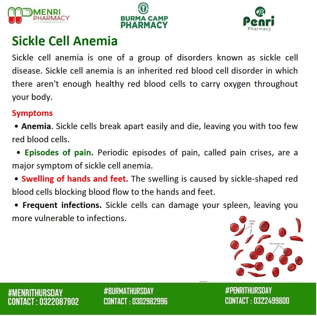 Menri_Pharmacy's tweet photo. #MenriThursday
#SickleCellAnemiaAwareness https://t.co/OMWggZExGd