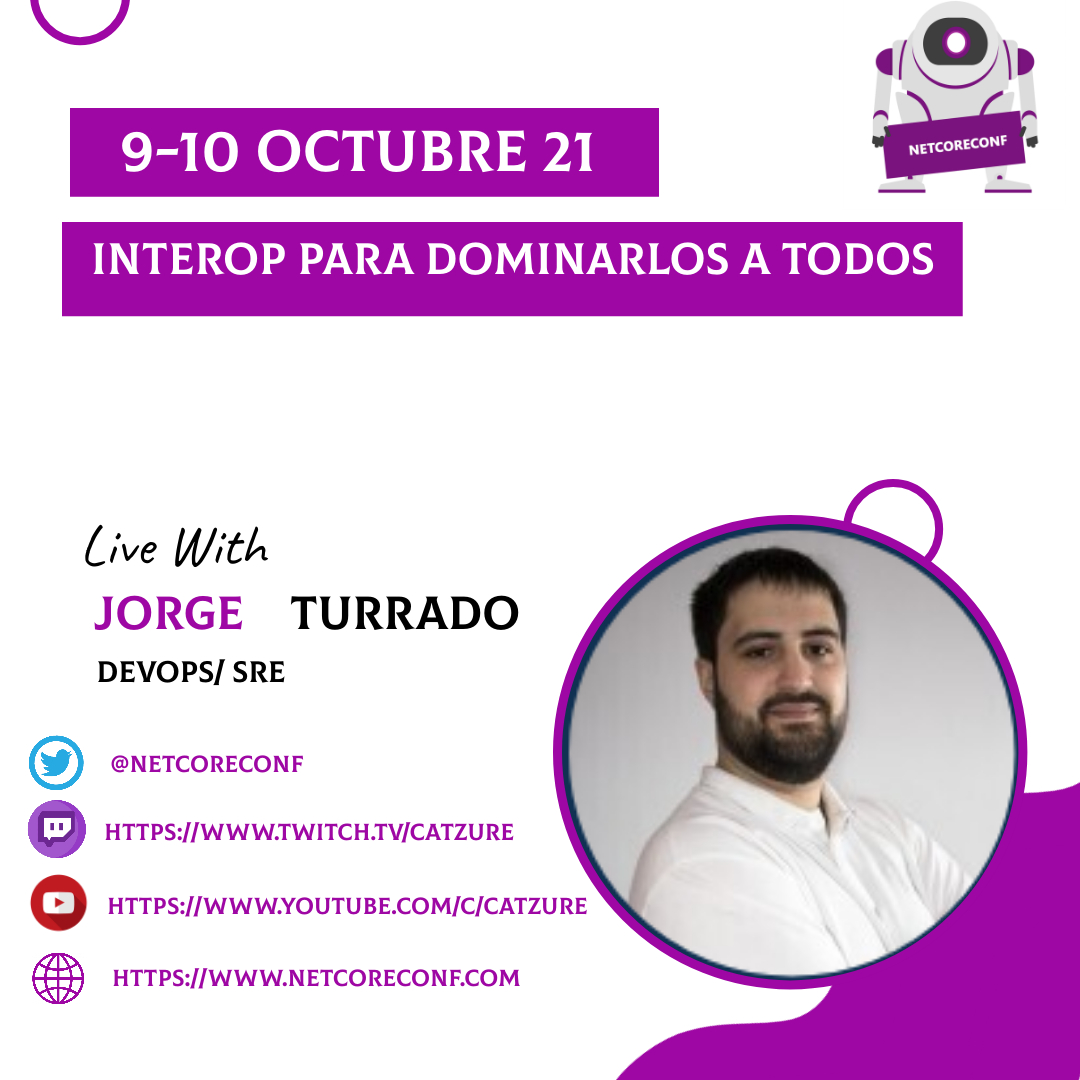 netcoreconf's tweet photo. ‼️ Speakers ‼️
Continuamos con dos speakers ambos miembros muy activos de la comunidad, ambos MVP de MS, "traccionan" muy bien y no podían faltar en esta edición ellos son @Carlos_Lande @JorgeTurrado que nos hablarán sobre Interop para dominarlos a todos #NetCoreConf2021 https://t.co/GfmAF9GIdW
