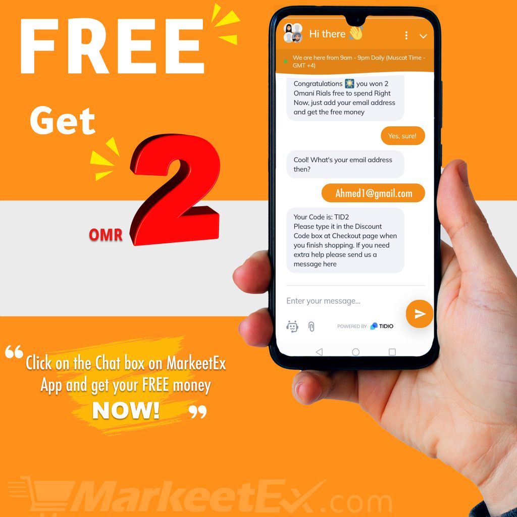 markeetex's tweet photo. Get Your FREE 2 OMR Now ! 😍
#MarkeetEx: The Variety of products with FREE home delivery on 5+ OMR orders 😃 🚀
Download the App now:
Play Store:
https://t.co/SKgXUywybs
 
App Store :
https://t.co/MIokMlLaKx  
#time4online #improving_lifestyle https://t.co/cFqxfMWJTx