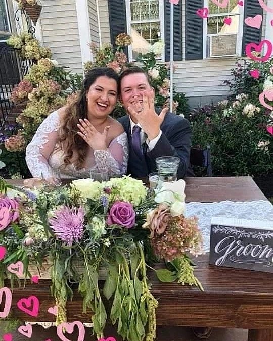 1inkedcherry's tweet photo. Before this night ends I want to wish this beautiful couple a Happy Anniversary.  I am so thankful that I got to witness your special day and so blessed for my two beautiful Grandsons. https://t.co/hQVLLIzAFE