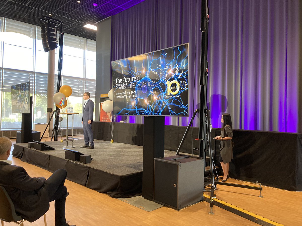 Äntligen får vi träffas igen. Hybridmötet har börjat på Medicon Village. 10 gången. #swedanlifesci