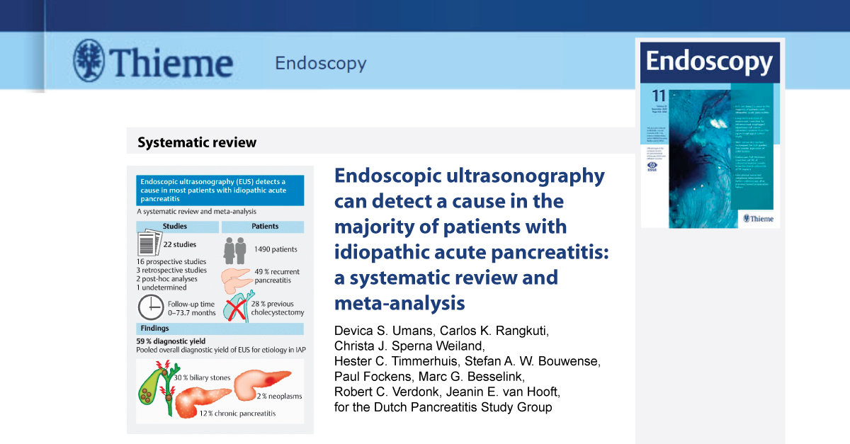 La USE identifica la etiología en la mayoría de pacientes con pancreatitis aguda idiopática, principalmente origen biliar o pancreatitis crónica. Puede reducir su tasa de recurrencia, siendo de elección realizarla tras el primer episodio 📉  mtr.cool/jcocczbhax