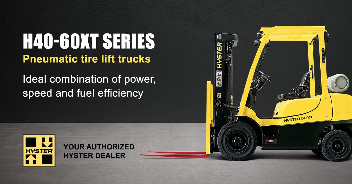 As your authorized Hyster® dealer we want to help you get a generous instant rebate with your new Hyster lift truck. Get up to $2000* on the Hyster® H40-60XT now through December 31, 2019. *Conditions apply.
