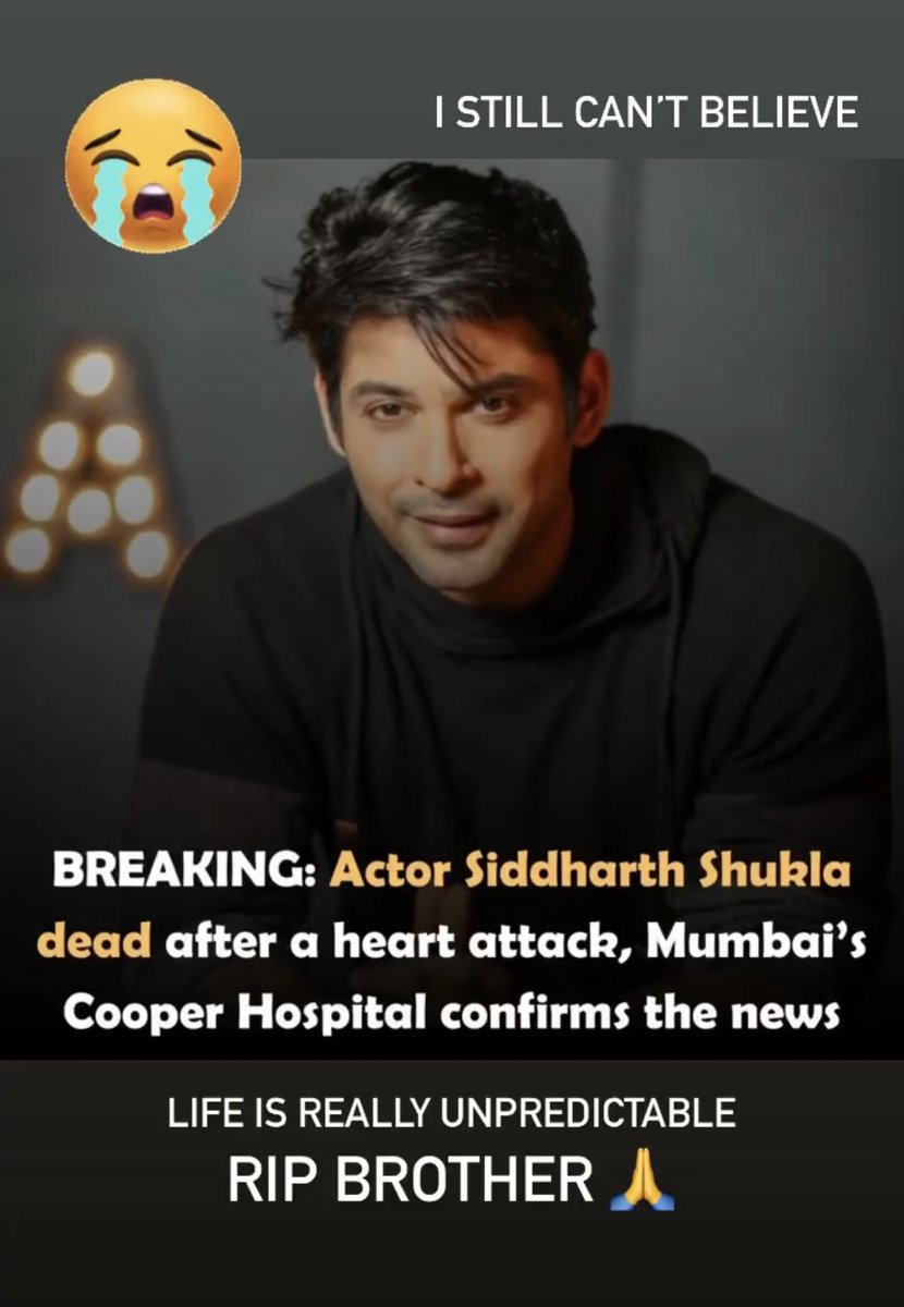 digitalpratik's tweet photo. gone too soon 🙏 RIP #SidharthShukla https://t.co/roXlI4kIou