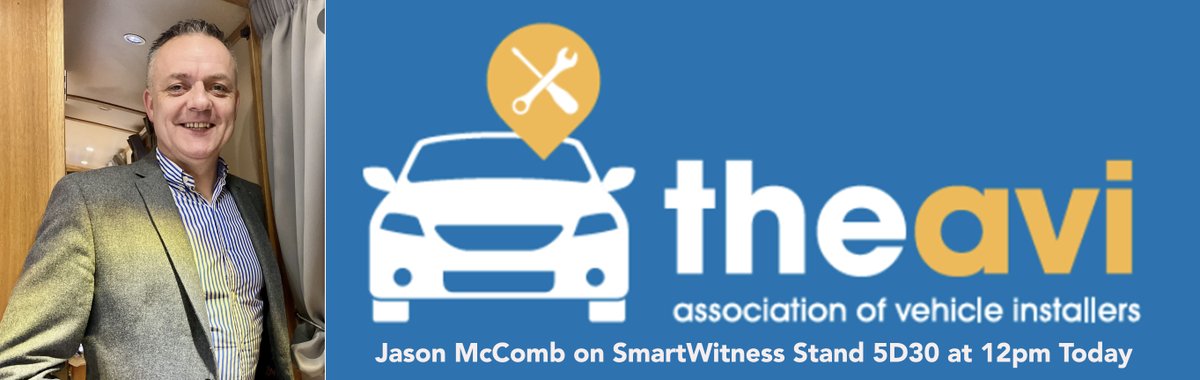SmartWitness's tweet image. A good install is absolutely vital to any video telematics hardware, so 
come and see Jason McComb on the @SmartWitness stand 5D30 (next to Ford) at @TheCVShow at 12pm - with his introduction to the Association of Vehicle Installers. 
#cvshow2021