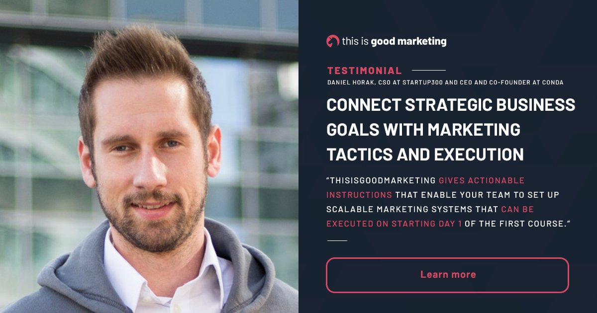 Manuel Weiss (@manualwise) on Twitter photo Thanks <a href="/dh_at/">Daniel Horak</a> for this nice testimonial: thisisgoodmarketing.com/testimonials
Really appreciate the positive feedback on how much our work has impacted and helped people and businesses weāve worked with! Thanks <a href="/dh_at/">Daniel Horak</a> for this nice testimonial: thisisgoodmarketing.com/testimonials
Really appreciate the positive feedback on how much our work has impacted and helped people and businesses weāve worked with!